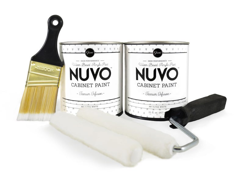 Giani Nuvo Titanium Infusion Cabinet Makeover Kit - Easy DIY 7-Piece Set, Brilliant White, Long-Lasting Finish - Image 3